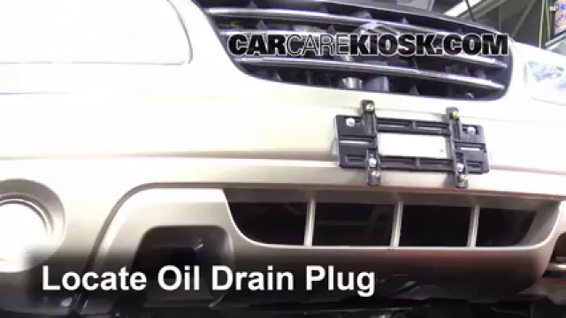 2003 Suzuki XL-7 Touring 2.7L V6 Huile Changer l'huile et le filtre à huile